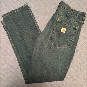 Carhartt dark blue straight jeans